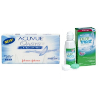 Acuvue Oasys for Astigmatism (6 линз) с раствором Opti-Free Puremoist (300 мл) + 2 раствора в подарок