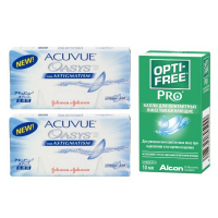 Acuvue Oasys for Astigmatism (6 линз), 2 уп. с каплями Opti-Free PRO (10 мл)